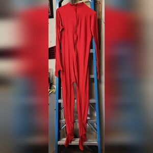 Red body suit
